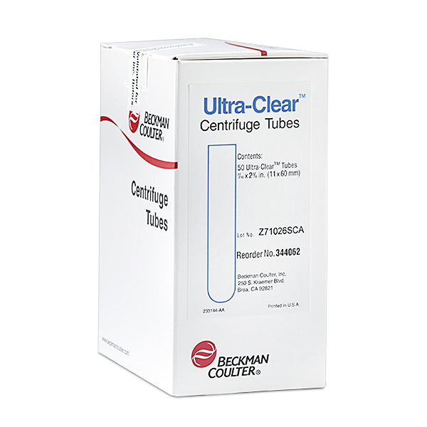 344062, 4 mL, Open-Top Thinwall Ultra-Clear Tube, 11 x 60mm