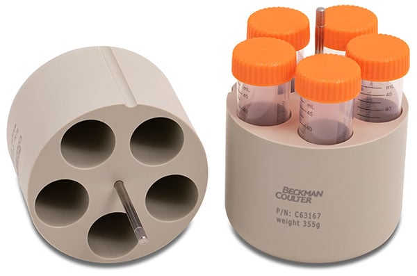 C63167_50 mL Conical Tube Adapter Compatible with BioSafe Lid; 5 Tubes per Adapter