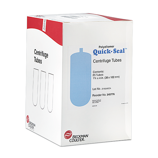 345776, 100 mL, Quick-Seal Round Top Polypropylene Tube, 38